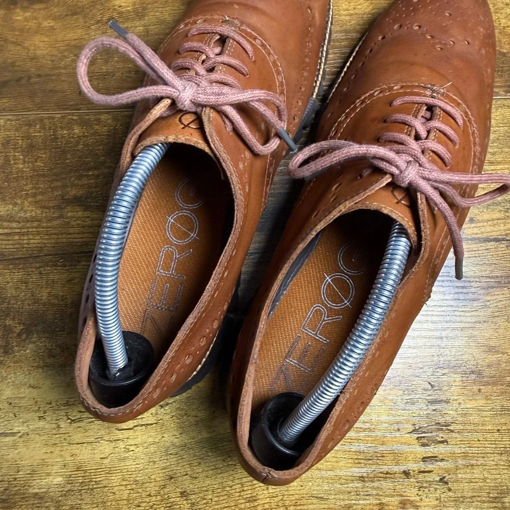 Cole Haan Zerogrand C29411‎ British Tan Leather Wingtip Oxford Mens 9.5M